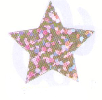 Silver Prismatic Star Confetti, 3/4